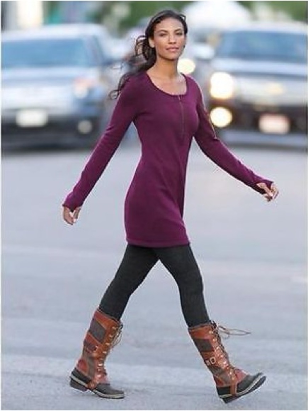 Athleta  Purple Tunic Dress  sz Medium   Casual  Work  School